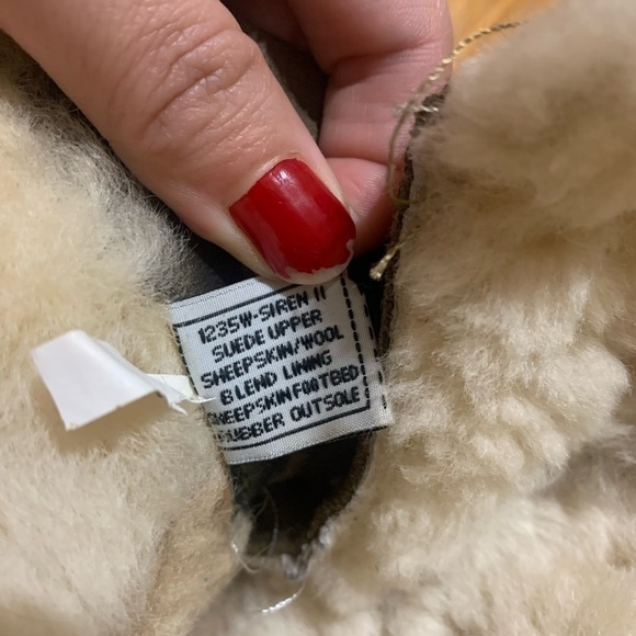 BEARPAW SIREN 1235W Suede Leather Shearling Fur Lace Up Boots Women’s 8 - Picture 11 of 11